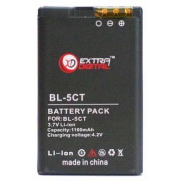 Аккумулятор для телефона EXTRADIGITAL Nokia BL-5CT (1100 mAh) (BMN6275)