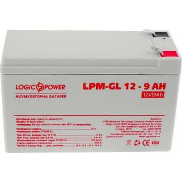 Акумуляторна батарея для ДБЖ LogicPower LPM-GL 12В 9Ач (6563)