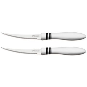 Кухонний ніж Tramontina COR&COR ножів томатних 127 мм 2 шт. White ручка (23462/285)