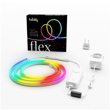 Гірлянда Twinkly Flex RGB, гнучкий контур, IP20, довжина 2м, кабель білий
