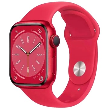 Смарт-часы Apple Watch 8 GPS 45mm Red Aluminum, Red Sport Band (MNP43)