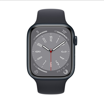 Смарт-часы Apple Watch Series 8 45mm Midnight Aluminum Case with Midnight Sport Band S/M (MNUJ3)