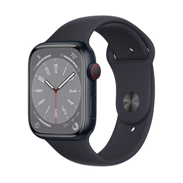 Смарт-часы Apple Watch 8 GPS + Cellular 45mm Midnight Aluminum Case with Midnight Sport Band - M/L (MNVL3)