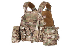 Плитоноски 2Е з додатковими сумками Тип1, Молле, camouflage
