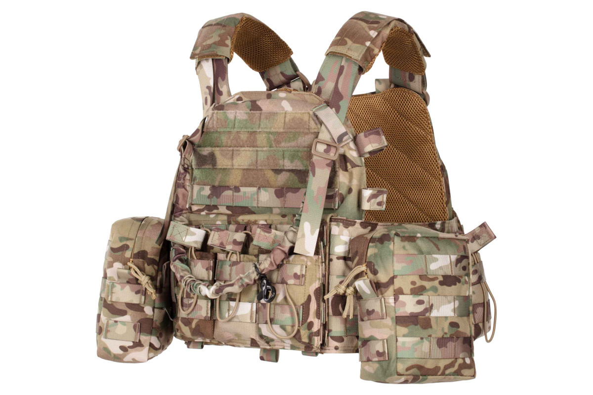 Плитоноски 2Е з додатковими сумками Тип1, Молле, camouflage