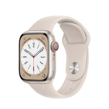 Смарт-годинник Apple Watch Series 8 GPS + Cellular 41mm Starlight Aluminum Case with Starlight Sport Band - S/M (MNUX3)