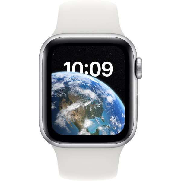 Смарт-часы Apple Watch SE 2 GPS 40mm Silver Aluminium with White Sport Band M/L MNTC3