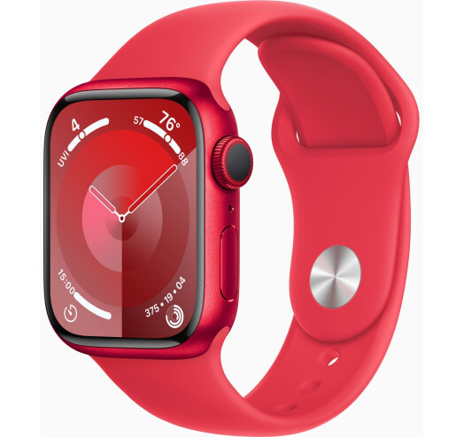 Смарт-годинник Apple Watch Series 9 GPS 41mm Product Red Aluminium Case with Product Red Sport Band - M/L (MRXH3)