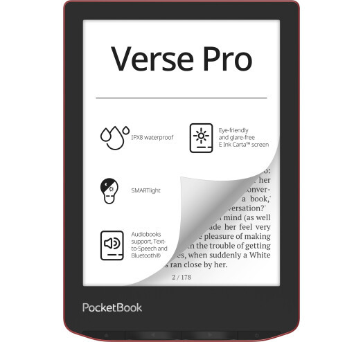Електронна книга  PocketBook 634 Verse Pro Passion Red (PB634-3-CIS)