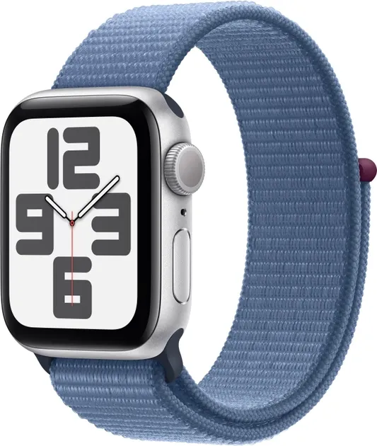 Смарт-годинник Apple Watch SE 2 GPS 40mm Silver Aluminium Case with Winter Blue Sport Loop (MRE33)