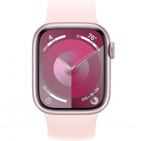 Смарт-годинник Apple Watch Series 9 GPS 41mm Pink Alu. Case w. Light Pink Solo Loop - Size 6 (MR9N3+MTER3)