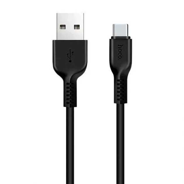 Кабель синхронізації Hoco X13 Easy Charged USB - USB Type-C 1m Black (D22973)