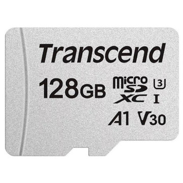 Карта пам'яті  Transcend microSDXC 300S 128GB UHS-I U3 + ad (TS128GUSD300S-A)