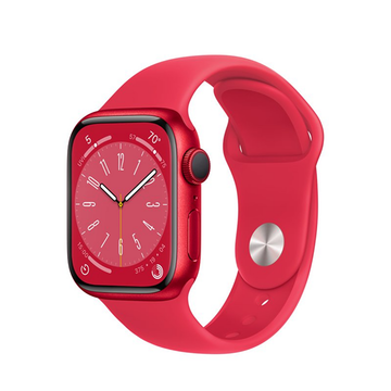 Смарт-годинник Apple Watch 8 GPS 41mm Red Aluminium with Red Sport Band M/L (MNUH3)
